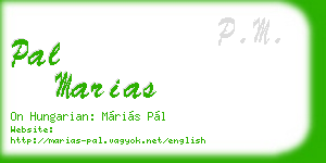 pal marias business card